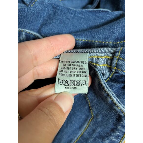 KIMES RANCH Becca Denim Jacket Stretch Antique Wash Belted Women's Large - Picture 6 of 6